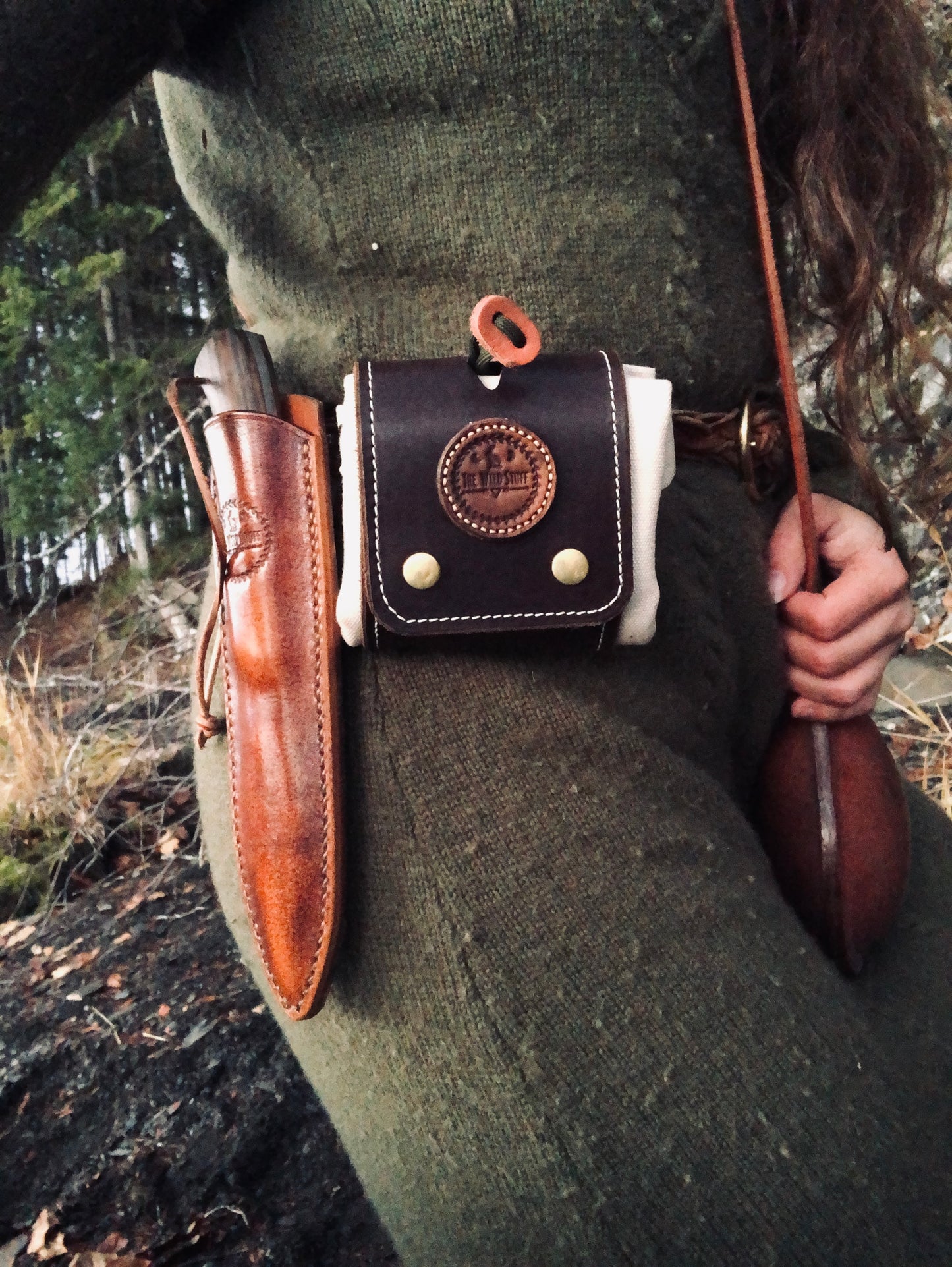 Leather & Canvas Foraging Tote