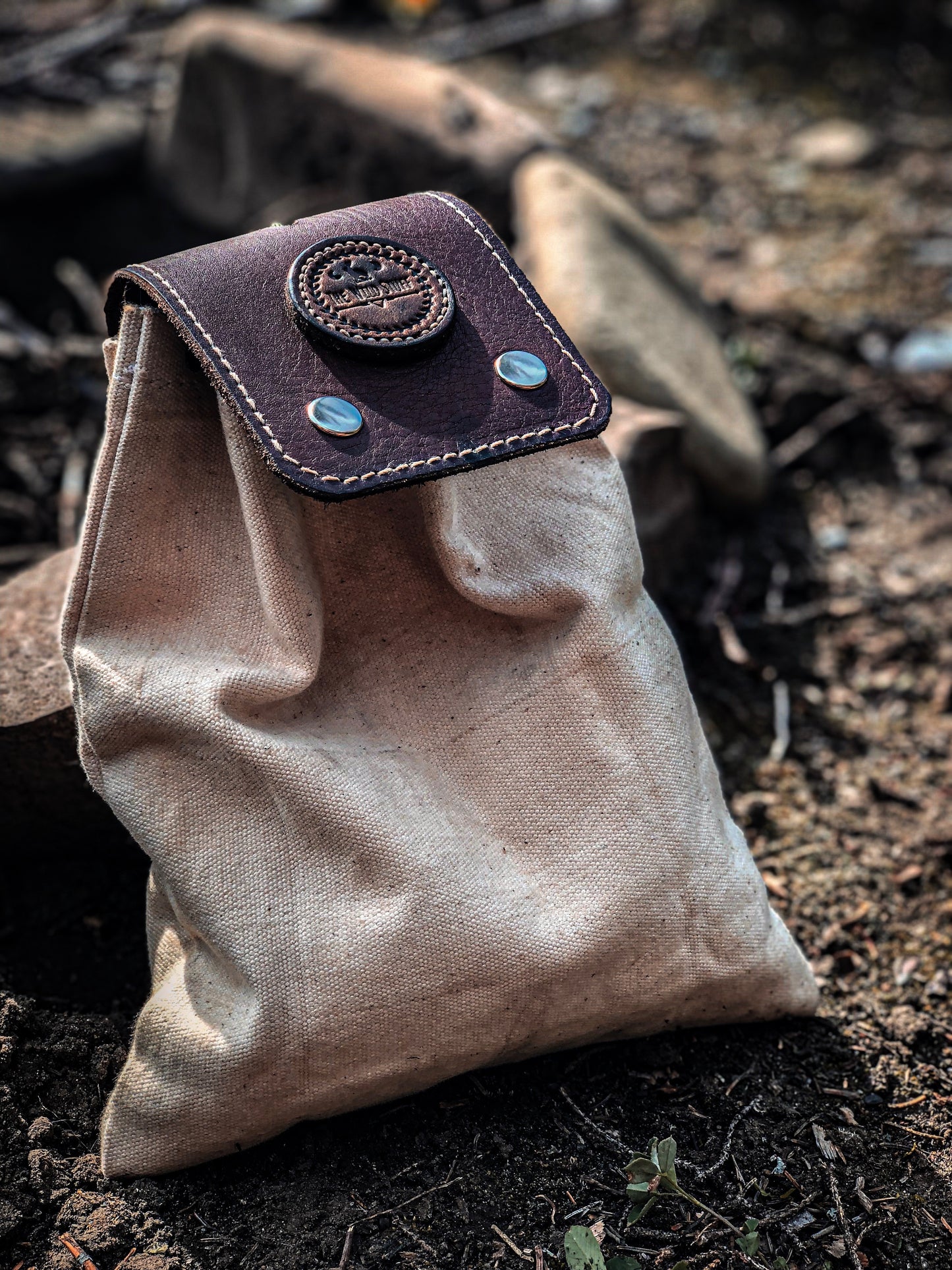 Leather & Canvas Foraging Tote