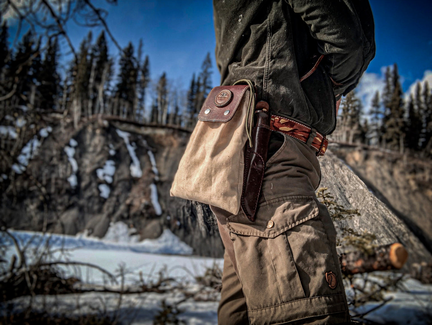 Leather & Canvas Foraging Tote